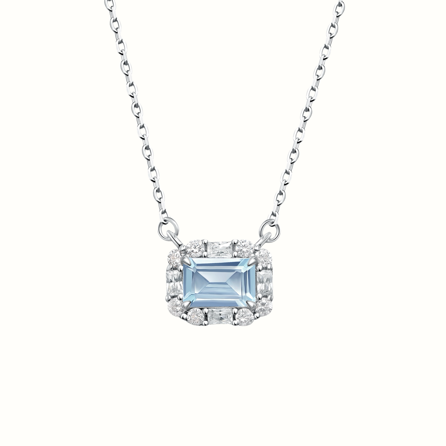 Natural Aquamarine Elsa Necklace