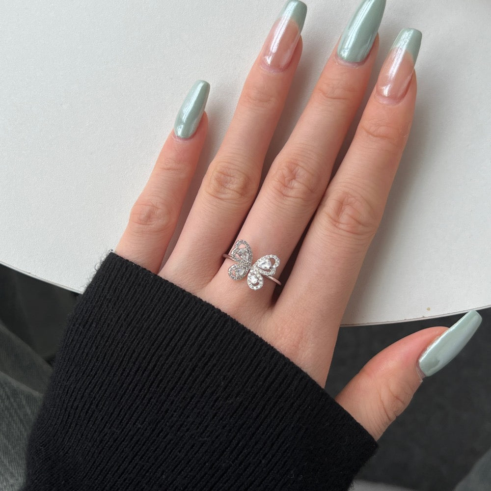 Butterfly Silver Ring Collection