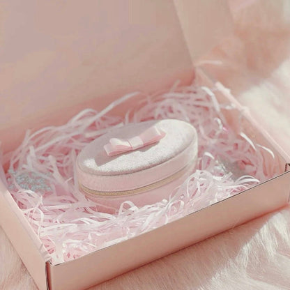 Pink Bow Travel Jewelry Box