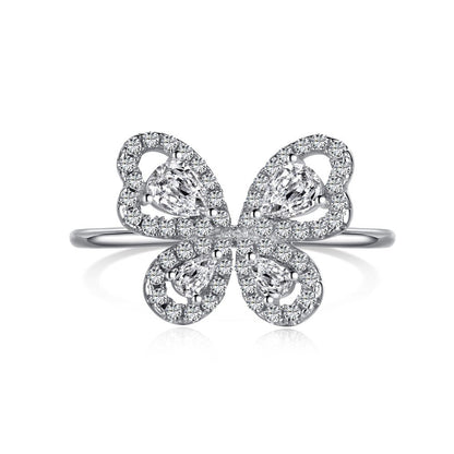 Butterfly Silver Ring Collection