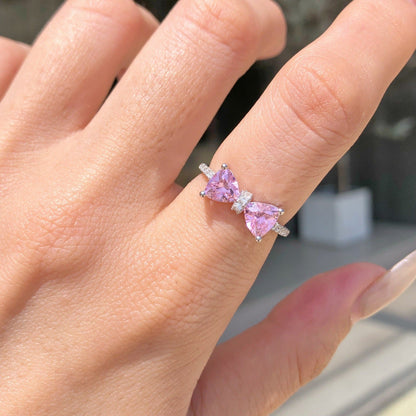 Pink Bow Ring Collection