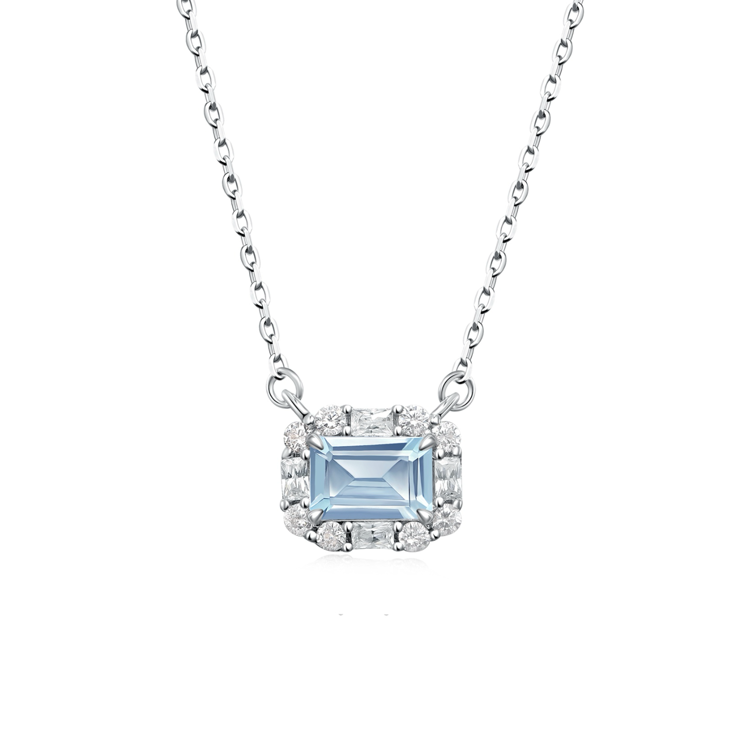 Natural Aquamarine Elsa Necklace