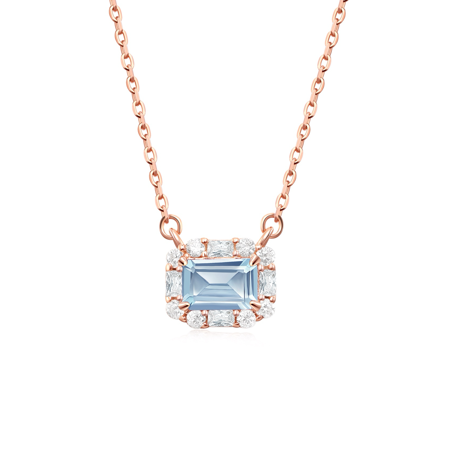 Natural Aquamarine Elsa Necklace