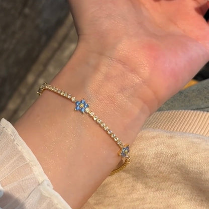 Flower Tennis Bracelet