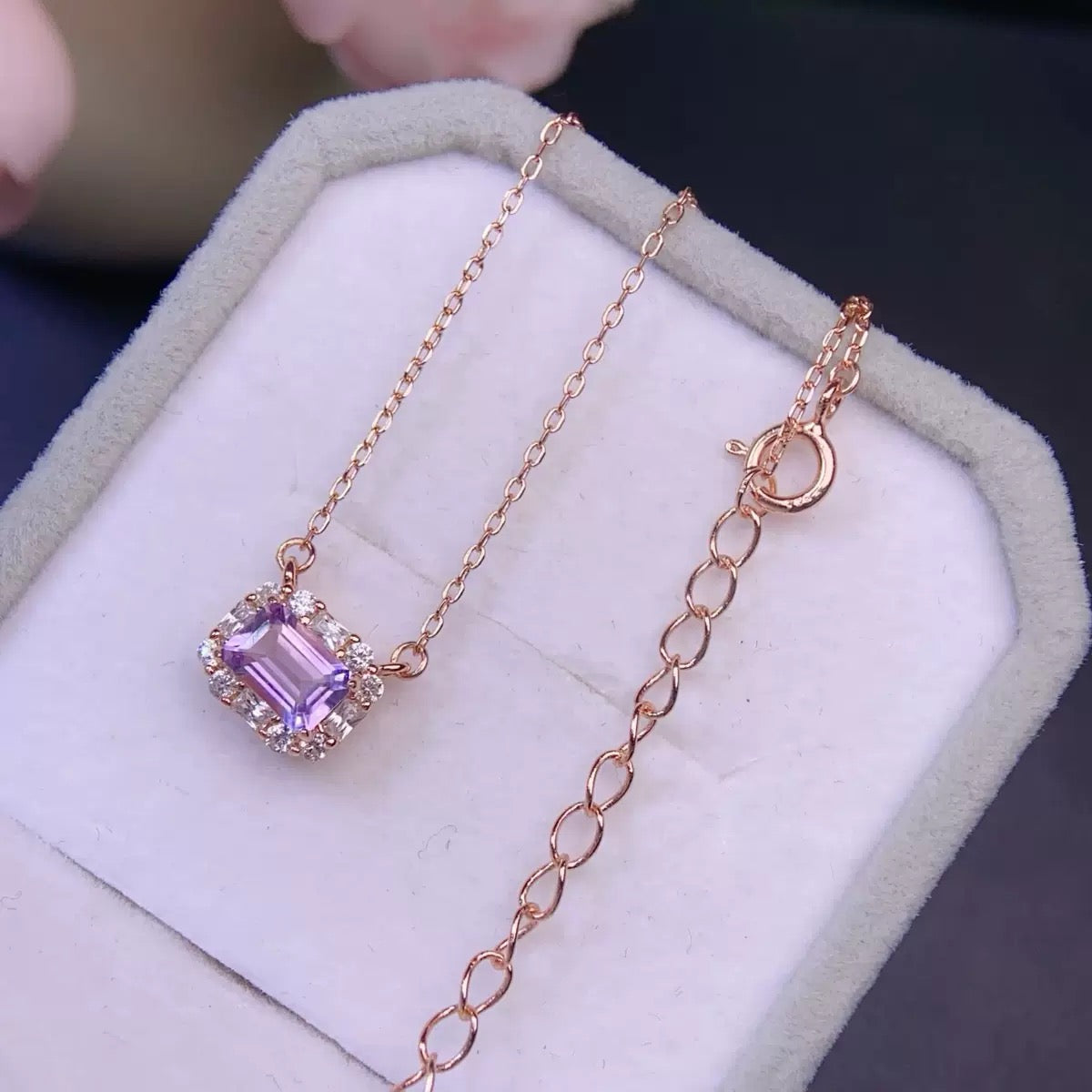 Natural Amethyst Yanna Necklace