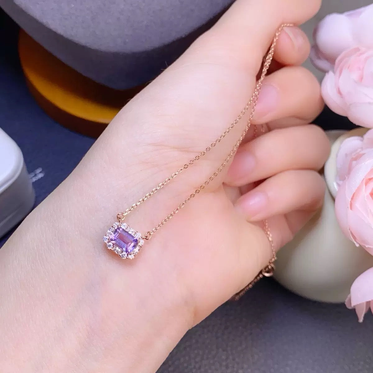 Natural Amethyst Yanna Necklace