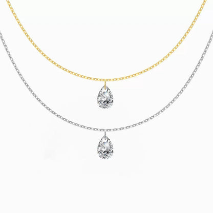 Oval Diamond Necklace