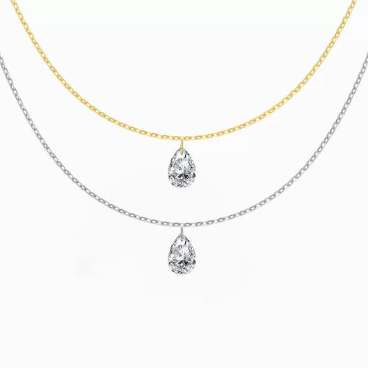 Oval Diamond Necklace