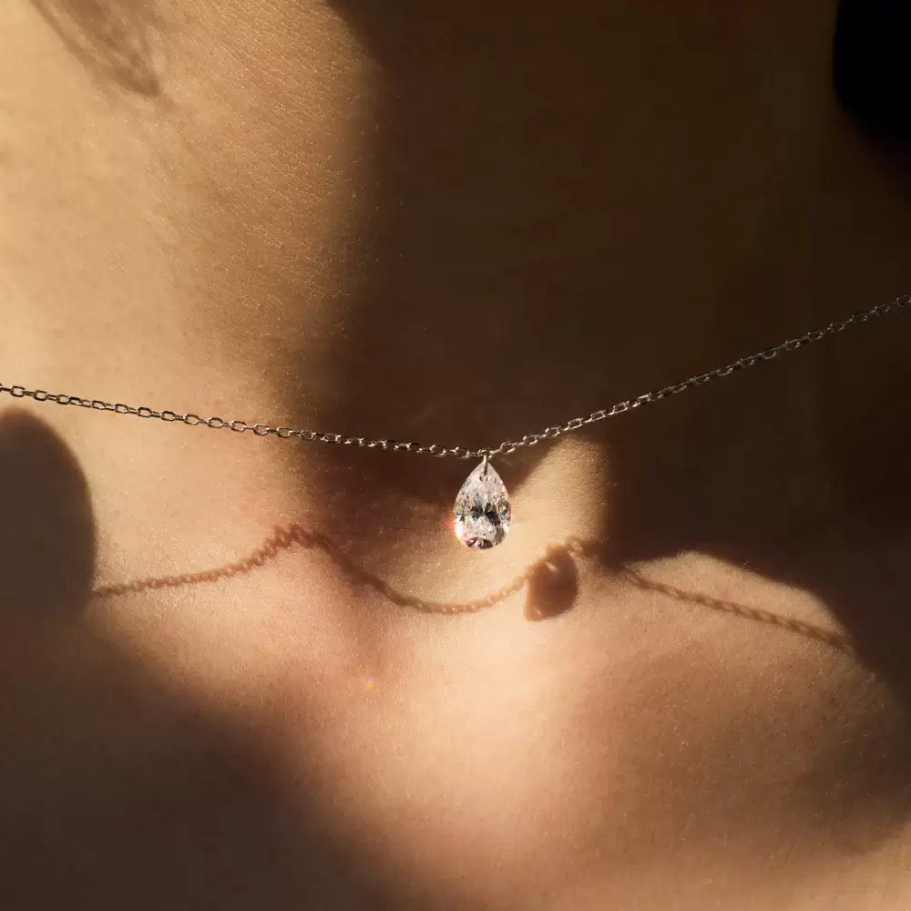 Oval Diamond Necklace