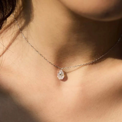 Oval Diamond Necklace