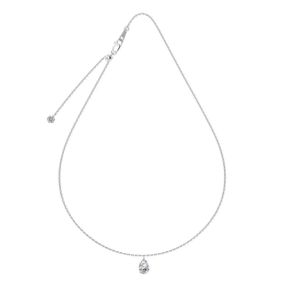 Oval Diamond Necklace