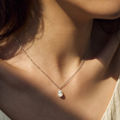 Oval Diamond Necklace