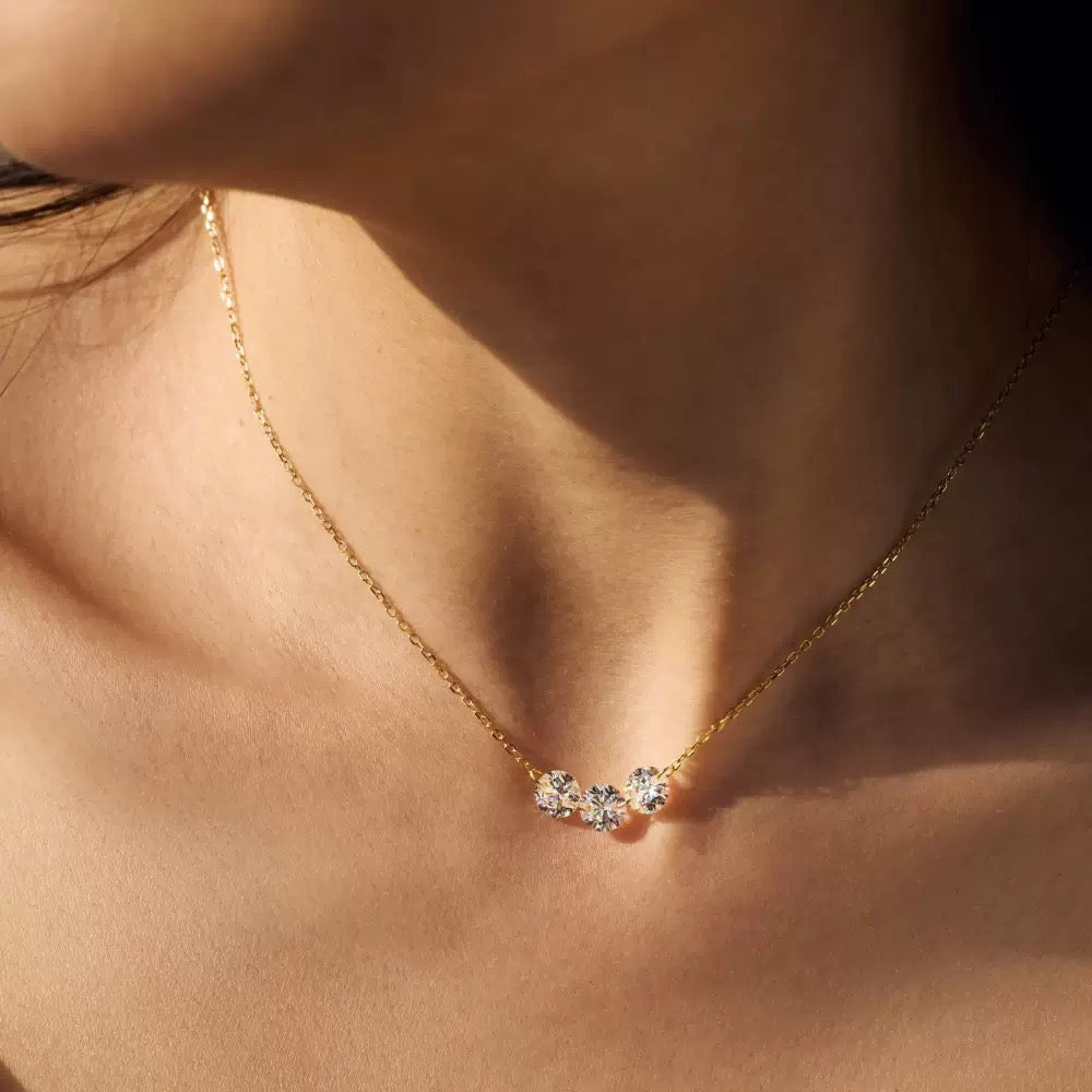 Round Diamond Necklace