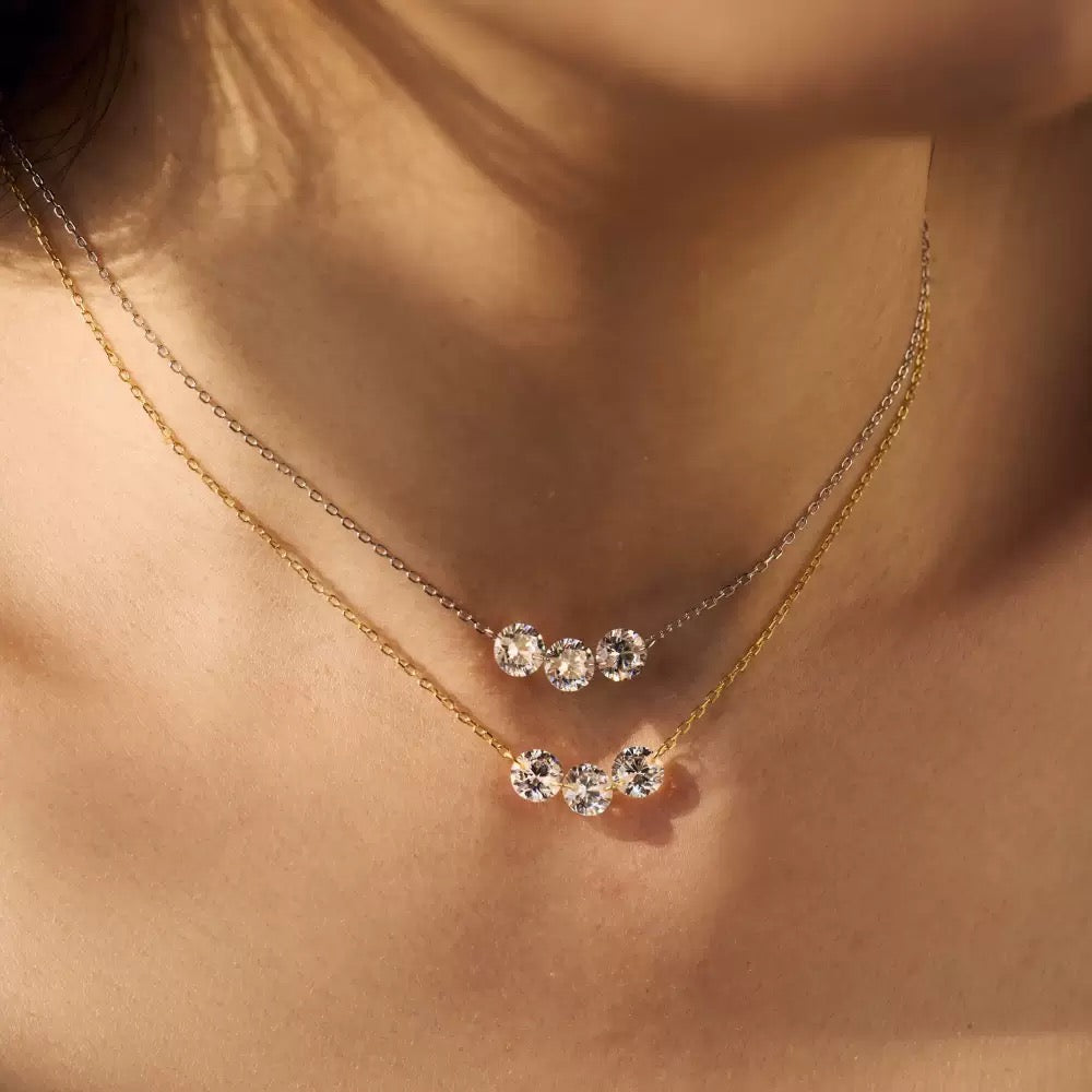 Round Diamond Necklace