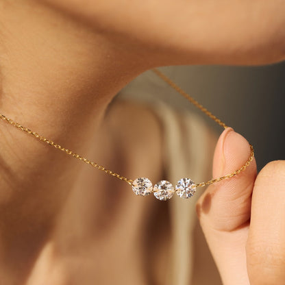 Round Diamond Necklace