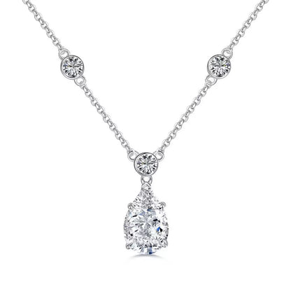 Oval Diamond Love Necklace
