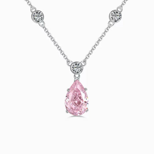 Oval Diamond Love Necklace