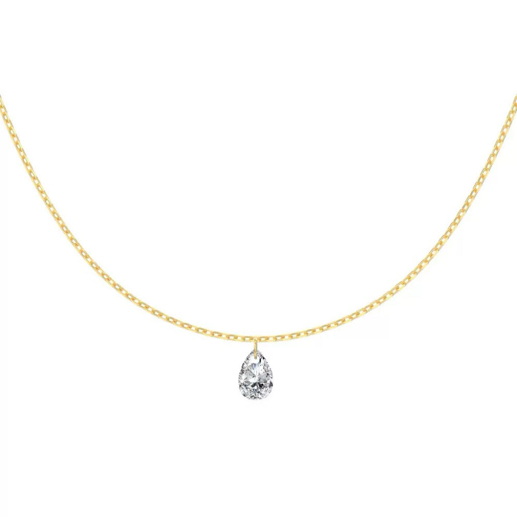 Oval Diamond Necklace