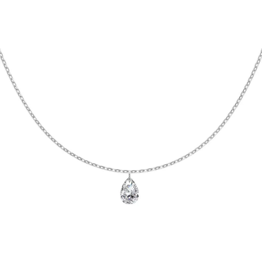 Oval Diamond Necklace