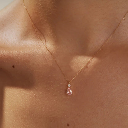 Pink Diamond Necklace