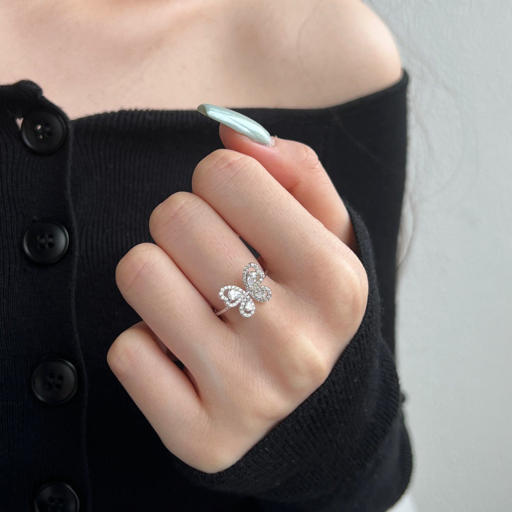 Butterfly Silver Ring Collection