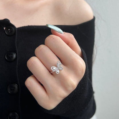 Butterfly Silver Ring Collection