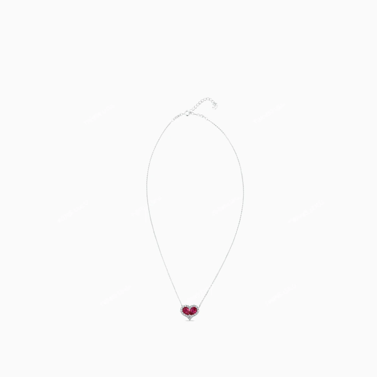 Ruby heart necklace