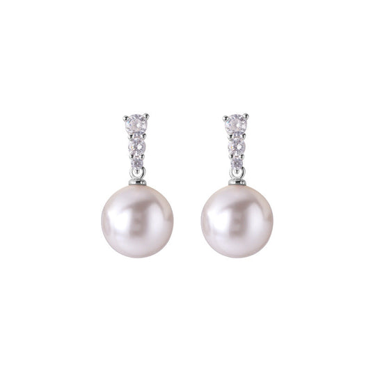 Diamond Pearl Ear studs