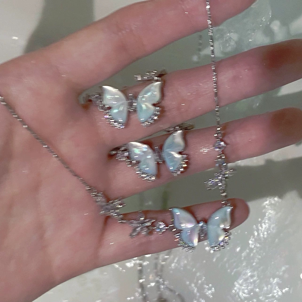 Butterfly necklace Y