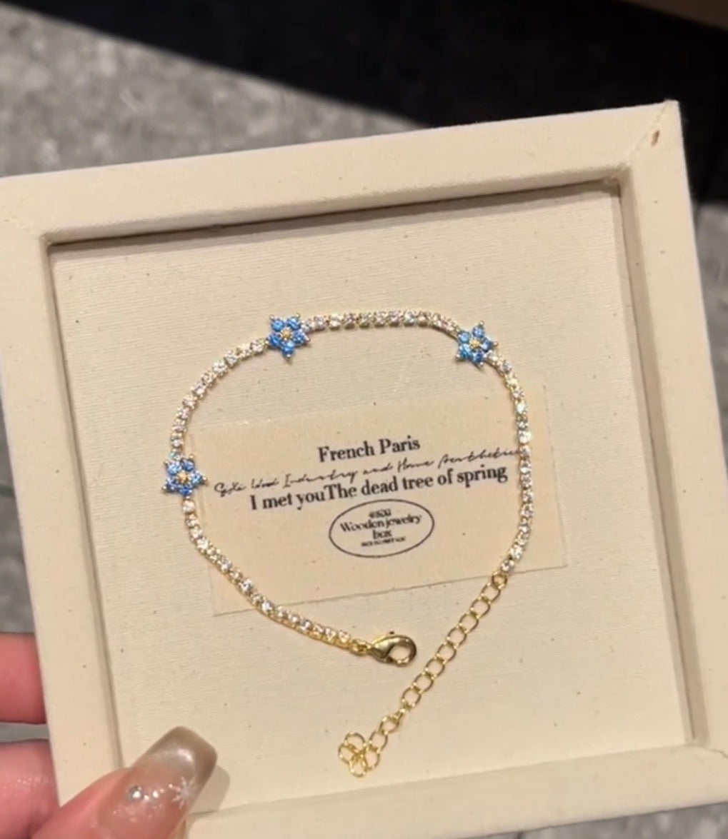 Flower Tennis Bracelet