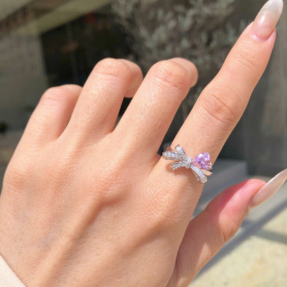 Pink Bow Ring Collection