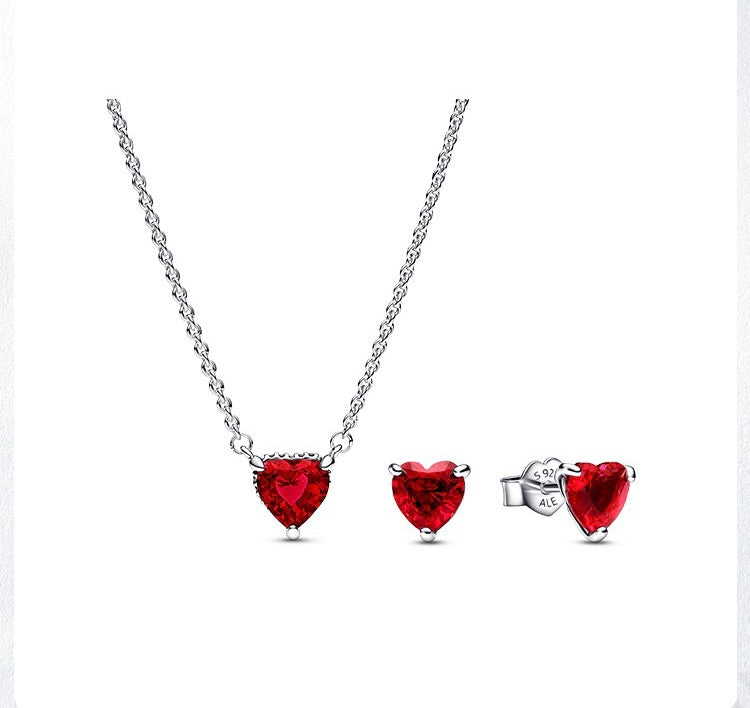 Heart Necklace Set